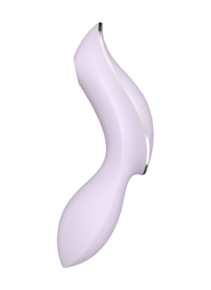 2 en 1 Vibromasseur et stimulateur de clitoris USB violet Curvy Trinity 2 Satisfyer - CC597788